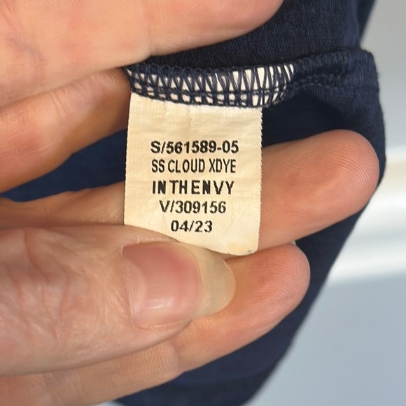 Old Navy Blue Crew Neck Short Sleeve Tee Cloud 94 soft fit - Picture 3 of 7